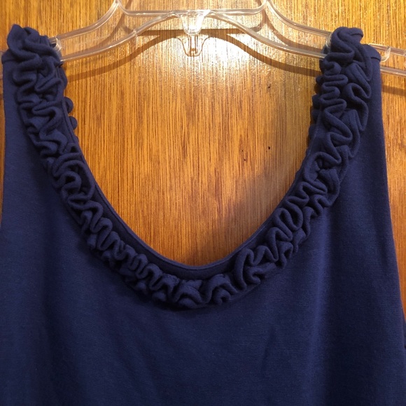 J. Crew Ruffled Neckline Scoop Back Shift Dress - Picture 4 of 5